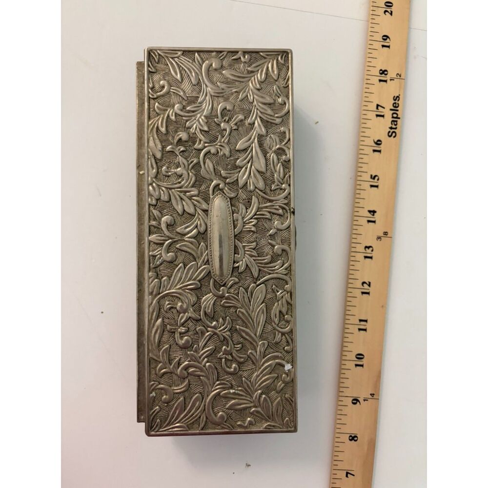 Vintage GODINGER silver plated jewelry box